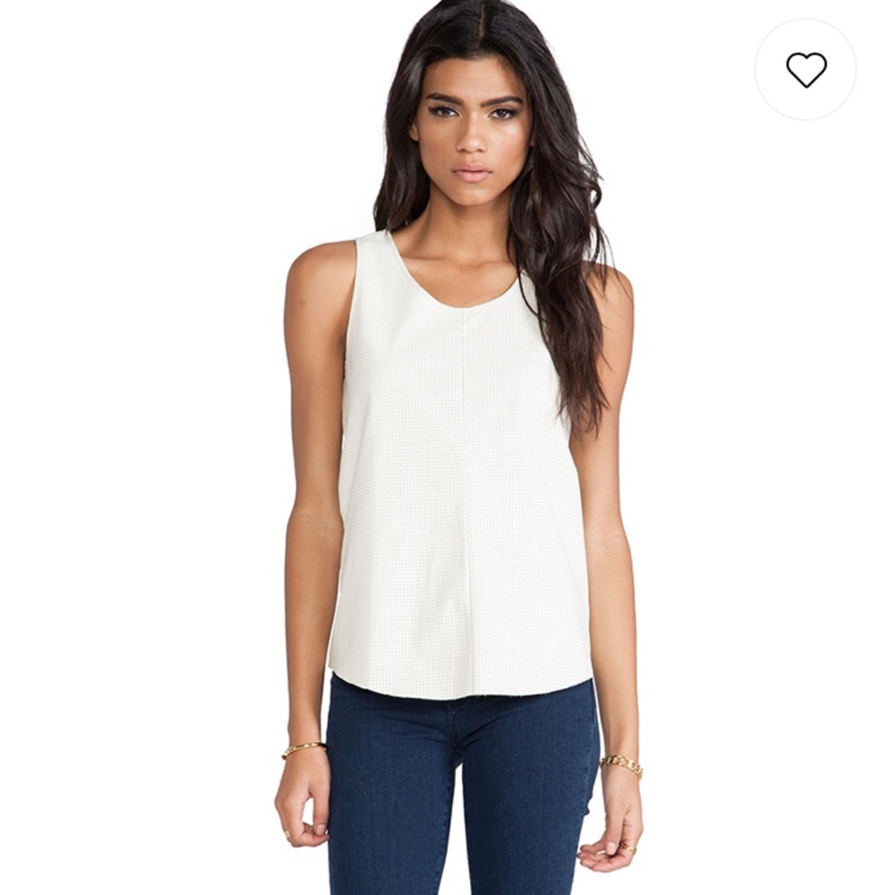 Townsend perforated leather Rookie top